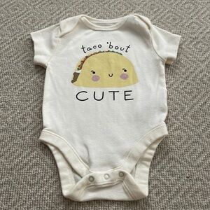 Old Navy Taco ‘bout Cute Onesie Bodysuit 0-3M